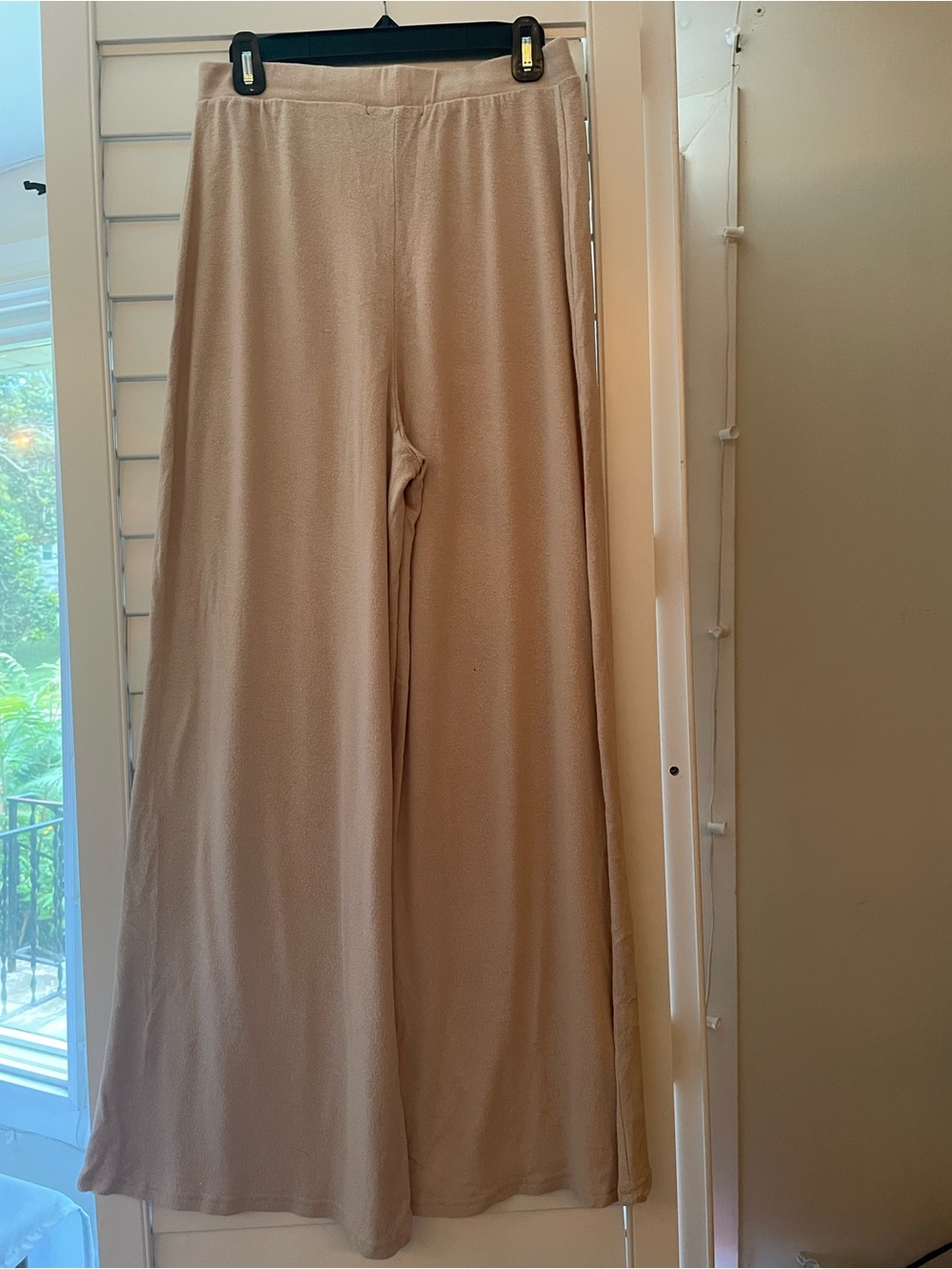 Forever 21 Beige Wide Leg Lounge Pants Size Large